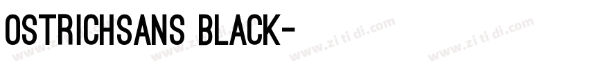 OstrichSans Black字体转换